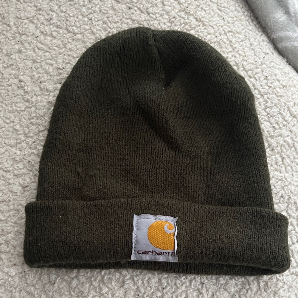 Toddler Carhartt Dark Green Knit Beanie winter hat